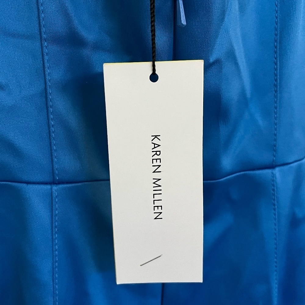 KAREN MILLEN | Satin Sheath Dress | Size 6 - Picture 5 of 9